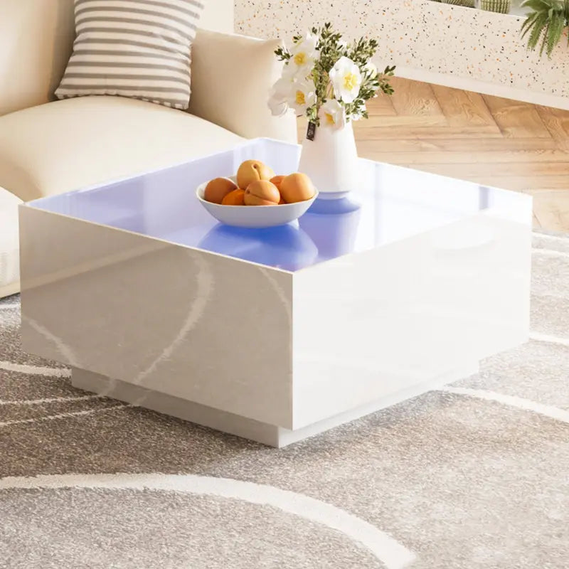 Square High Glossy Coffee Table