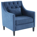 Upholstered Accent Armchair with Lumbar Pillow