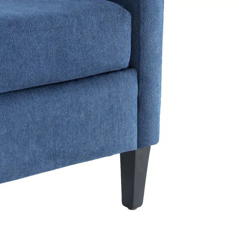 Upholstered Accent Armchair with Lumbar Pillow
