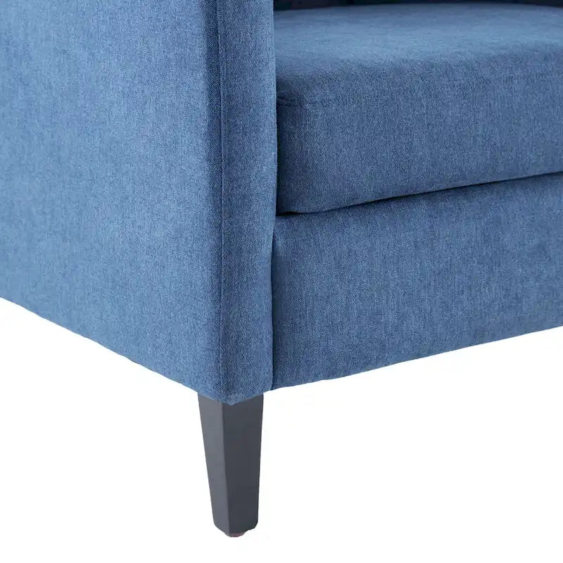 Upholstered Accent Armchair with Lumbar Pillow