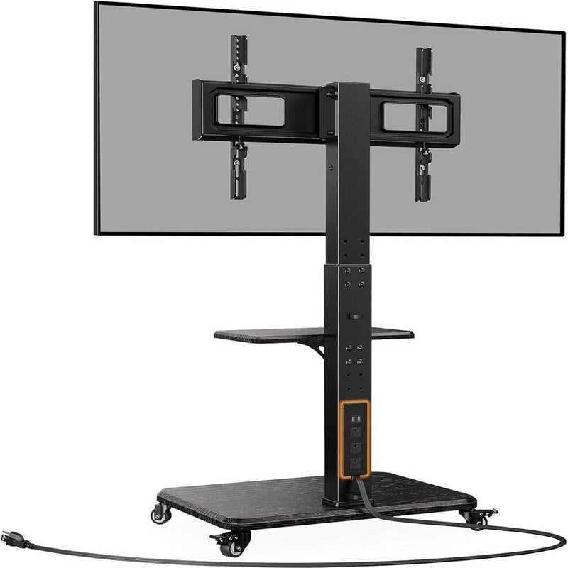 Mobile TV Stand with Power Outlet