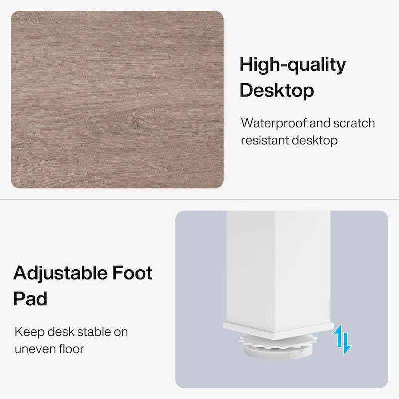 2-Person Computer Desk, 78.7 Inch Wide Workstation