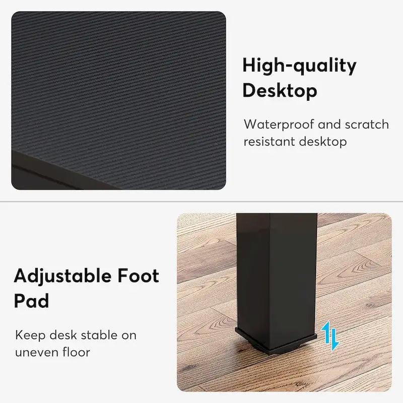 2-Person Computer Desk, 78.7 Inch Wide Workstation