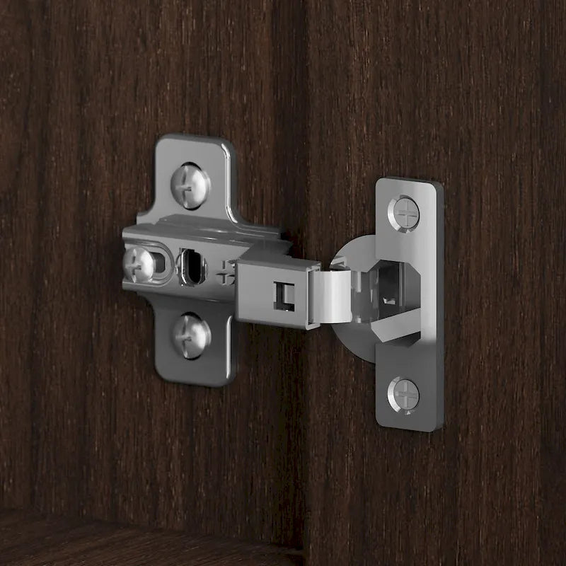 Low Storage Cabinet with Doors and Shelves - Multiple Finishes Available