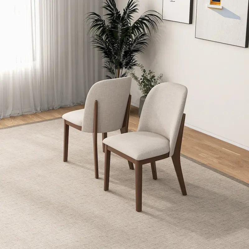 Linen Upholstered Dining Chair