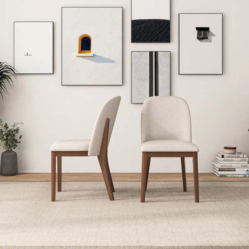 Linen Upholstered Dining Chair