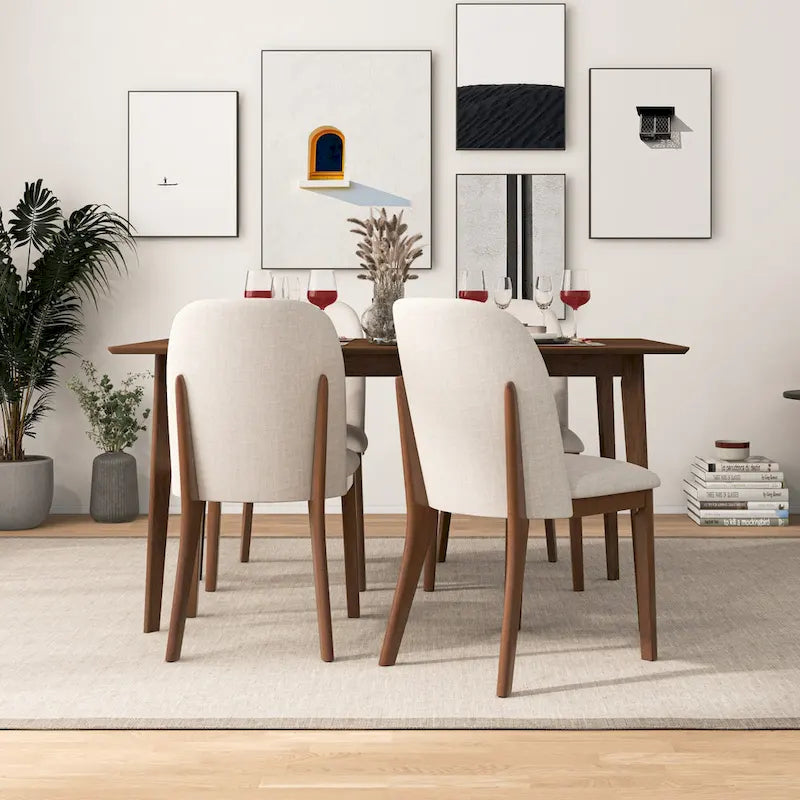 Linen Upholstered Dining Chair