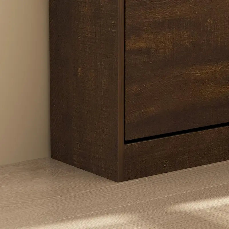 3 Drawer Shoe Cabinet - White Storage Organizer for Entryway