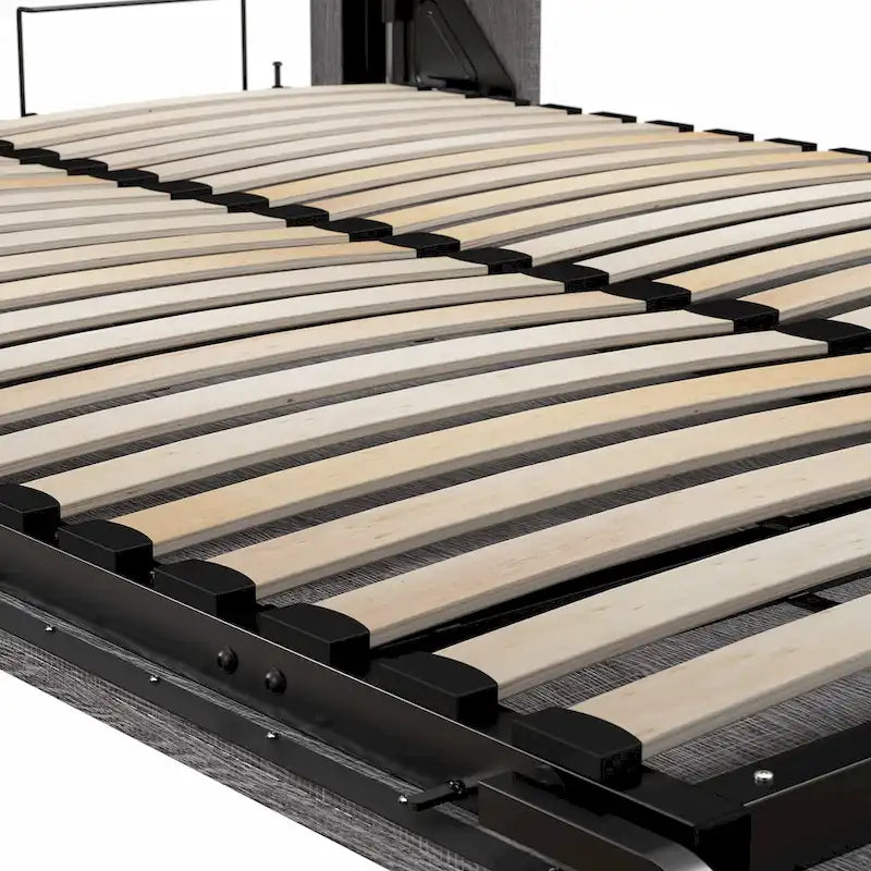 Full Murphy Bed with Closet Organizer and Drawers - Wall Mounted