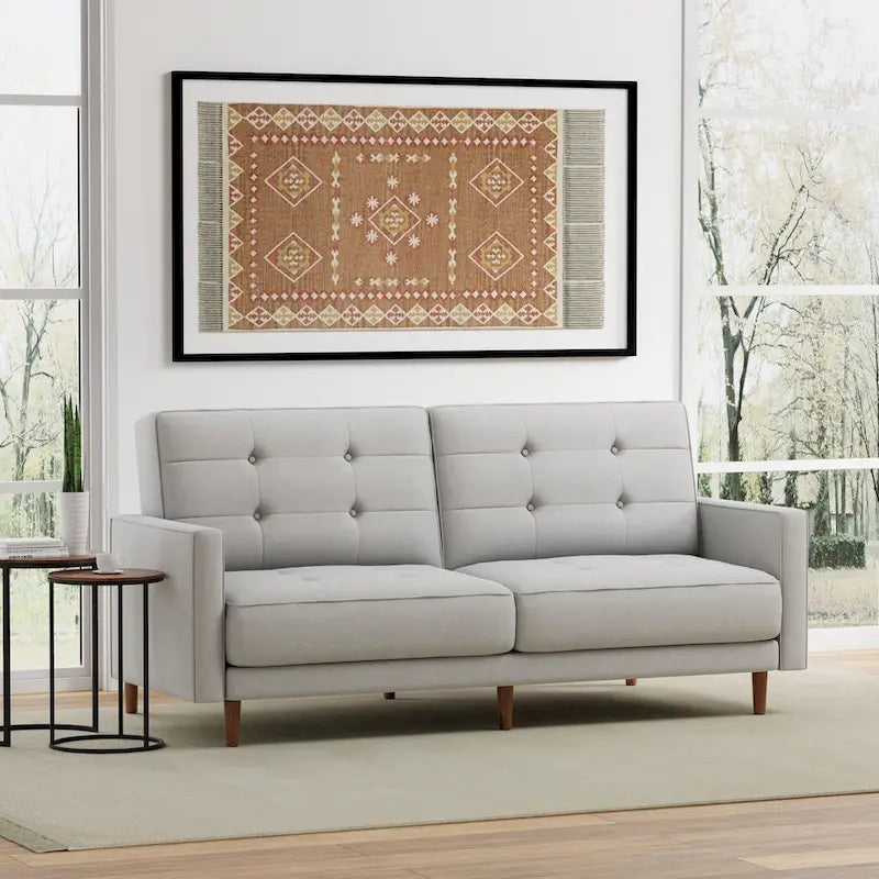 81.5 Sleeper Sofa with 8-Button Tufting