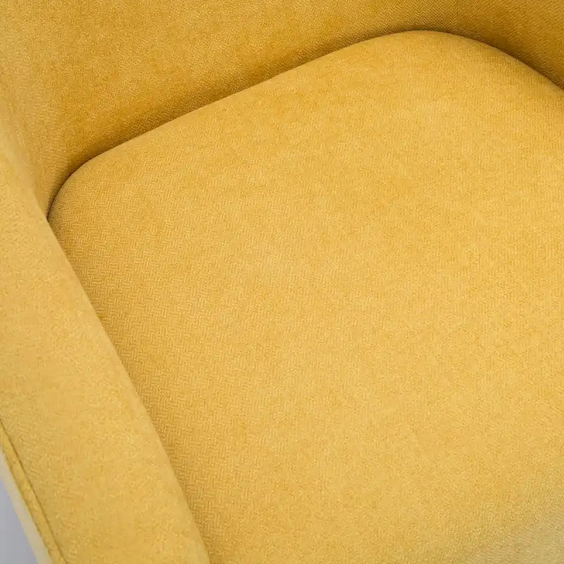 Barrel Back Swivel Chair with Wood Base