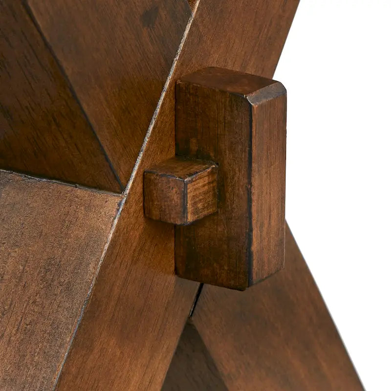 Walnut Live Edge Rubberwood Dining Table