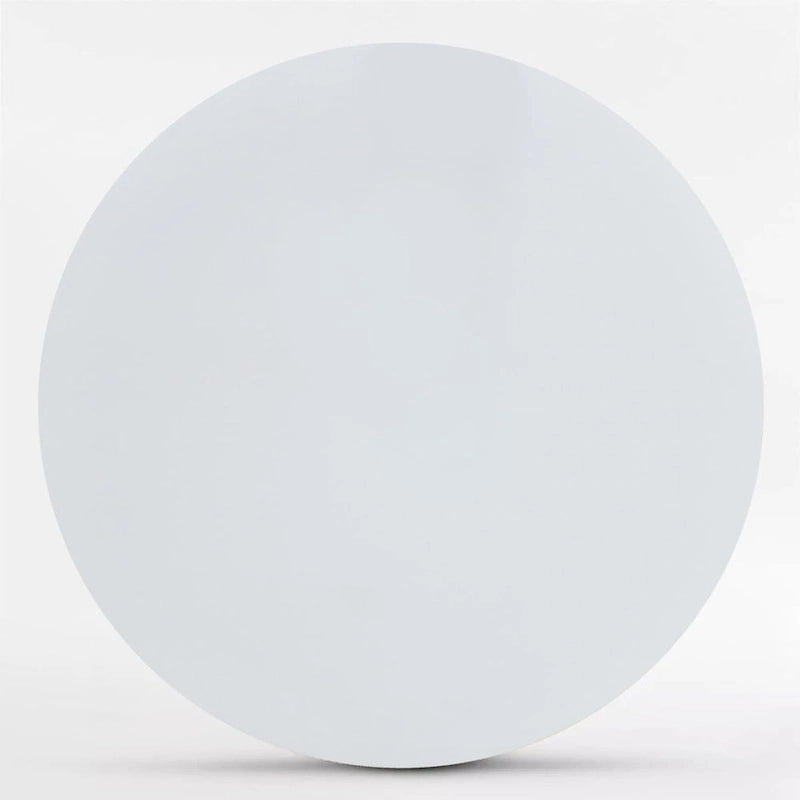 White Round Pedestal Dining Table 46-inch