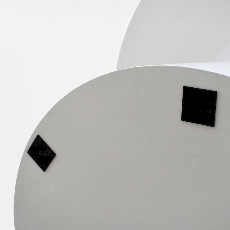 White Round Pedestal Dining Table 46-inch