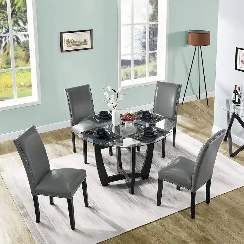 Faux Leather Dining Chair