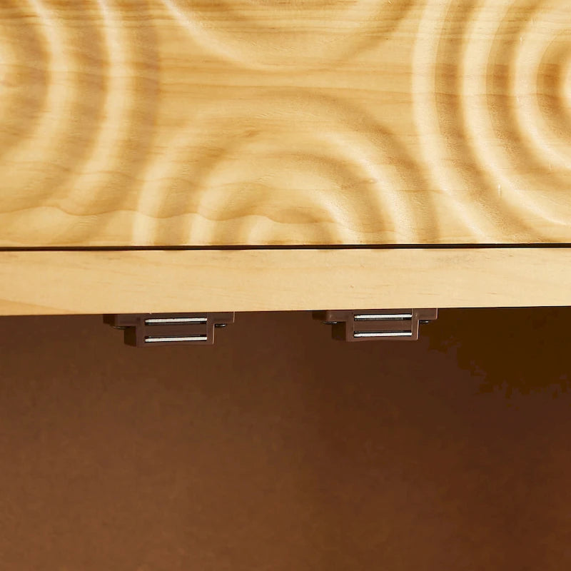 Handcrafted Wood Sideboard with 2 Doors - Mid-Century Style