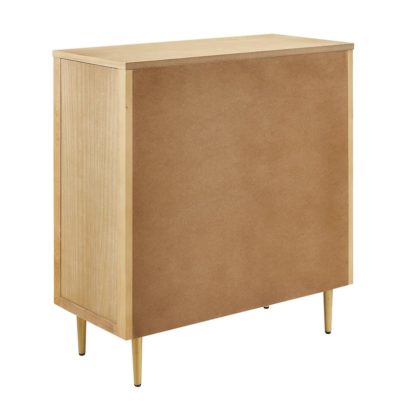 Handcrafted Wood Sideboard with 2 Doors - Mid-Century Style