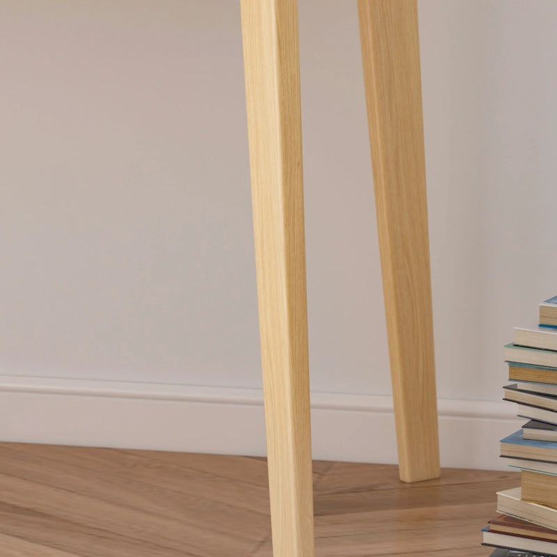 Writing Desk with 2 Drawers - Wood Legs - 47 Inch