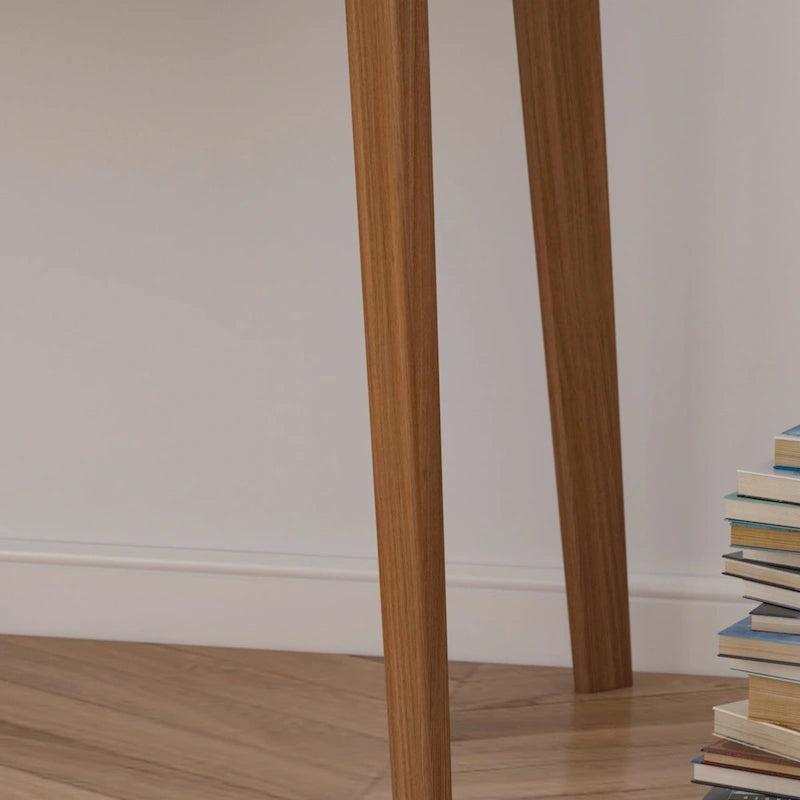 Writing Desk with 2 Drawers - Wood Legs - 47 Inch