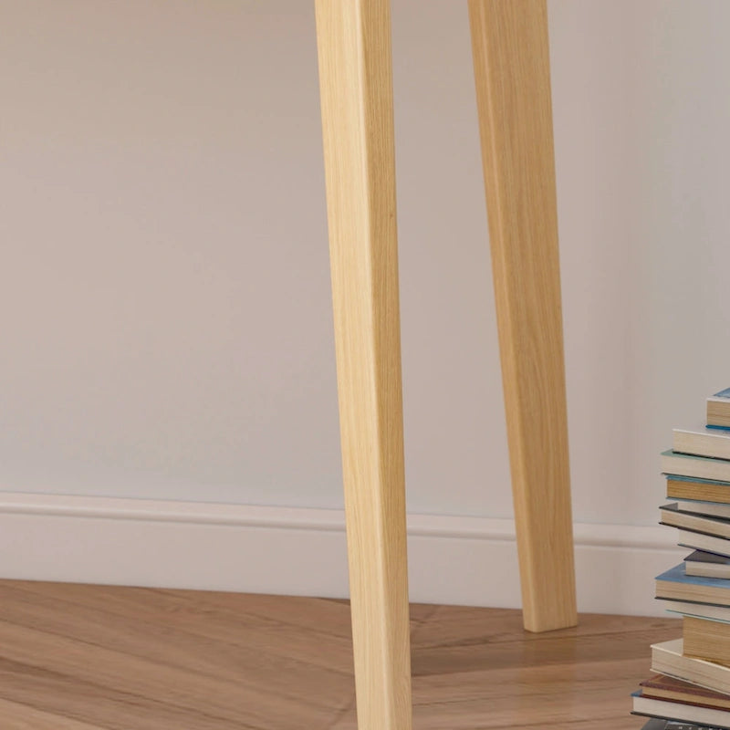 Writing Desk with 2 Drawers - Wood Legs - 47 Inch