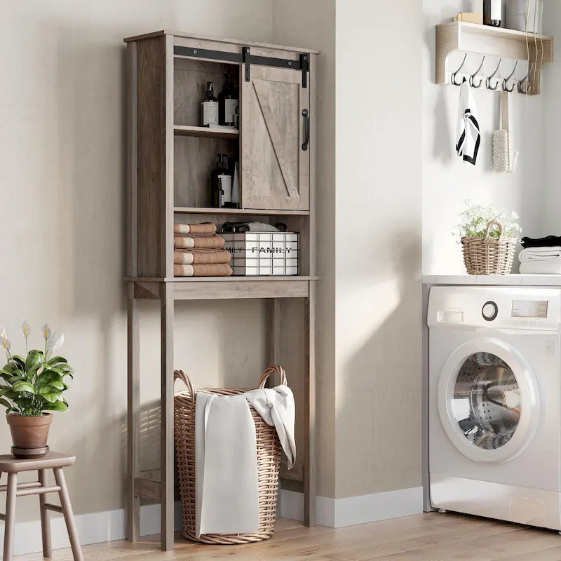 Bath Storage Cabinet Bathroom Space Saver Over the Toilet Bath Fixtures Bathroom Organizer Shelf - See Picture