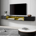 70-Inch Floating TV Stand Wall Mounted with Charging Station
