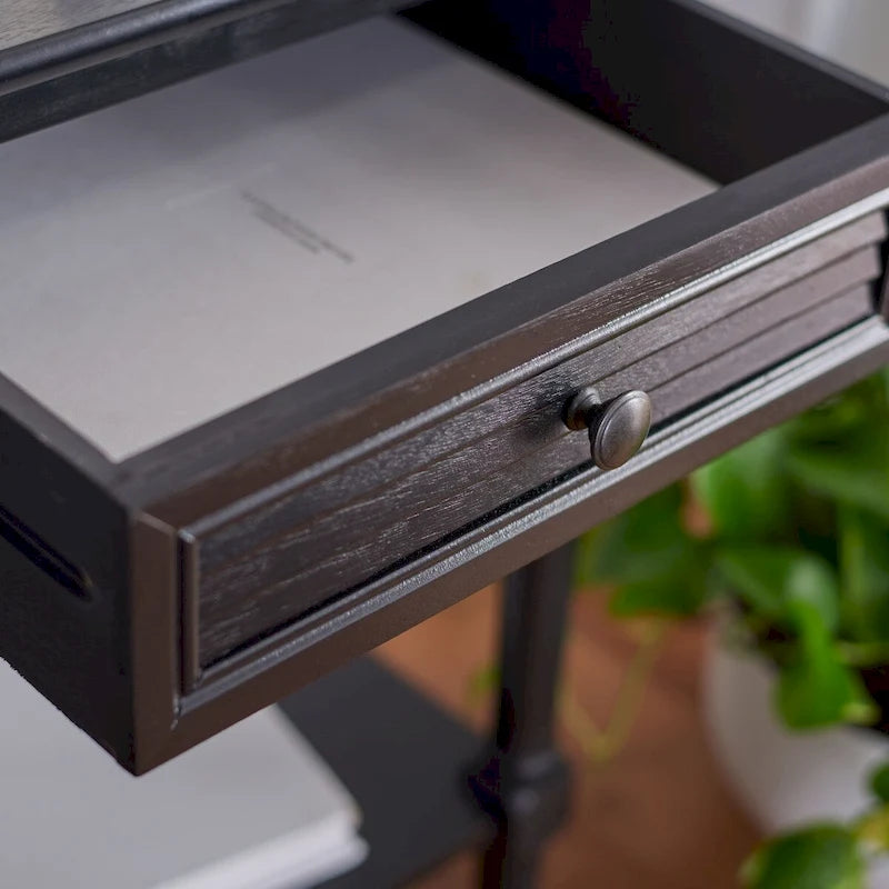 SAFAVIEH Eleanore 1-Drawer Lower Shelf Nightstand Accent Table - 19 W x 15.8 L x 26 H - 19Wx16Dx26H