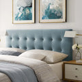 King Size Tufted Velvet Headboard - Button Tufted Design