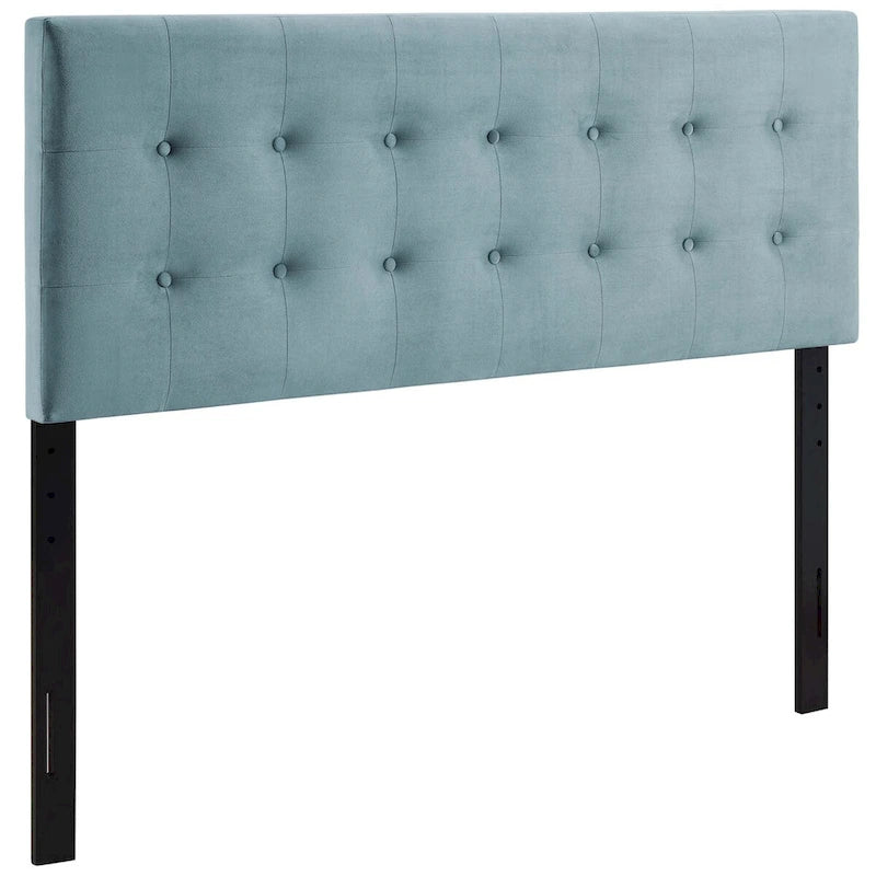 King Size Tufted Velvet Headboard - Button Tufted Design