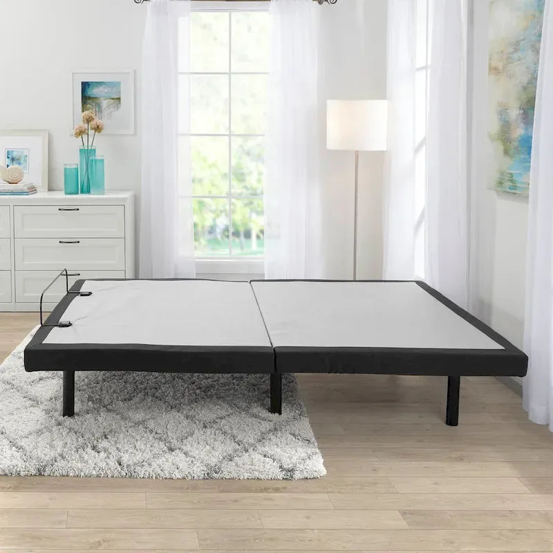 Adjustable Massaging Bed Frame Base with Wireless Remote