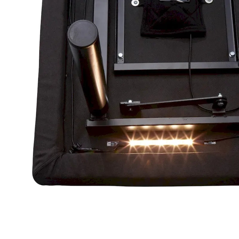 Adjustable Massaging Bed Frame Base with Wireless Remote