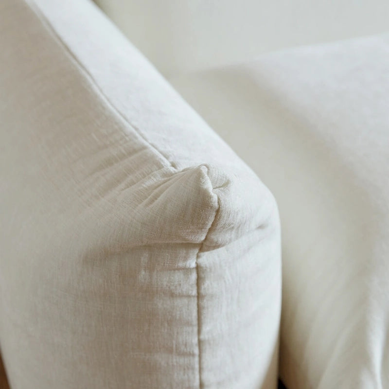 L-Shape Sectional Sofa with Ottoman - Chenille Modular Couch