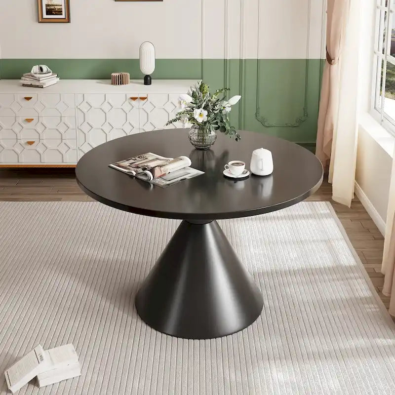 Round High Gloss Dining Table