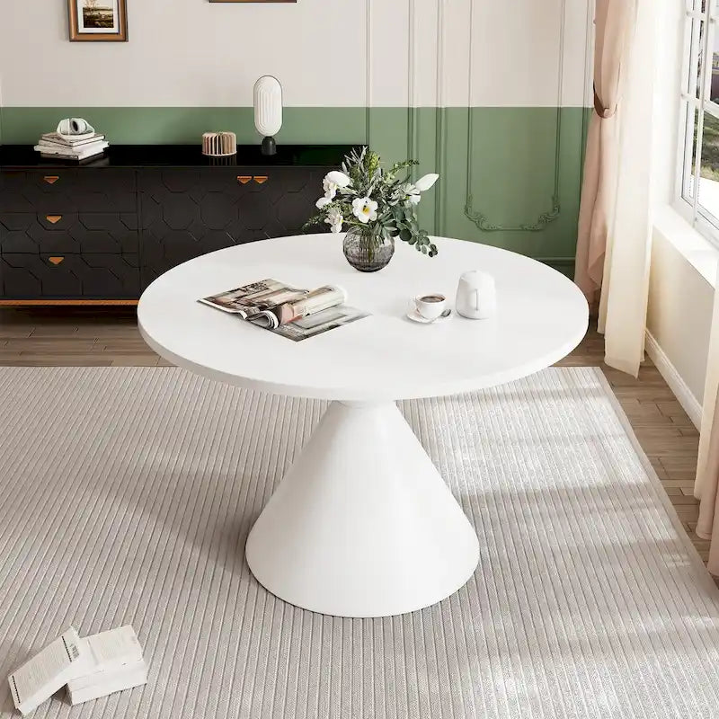 Round High Gloss Dining Table