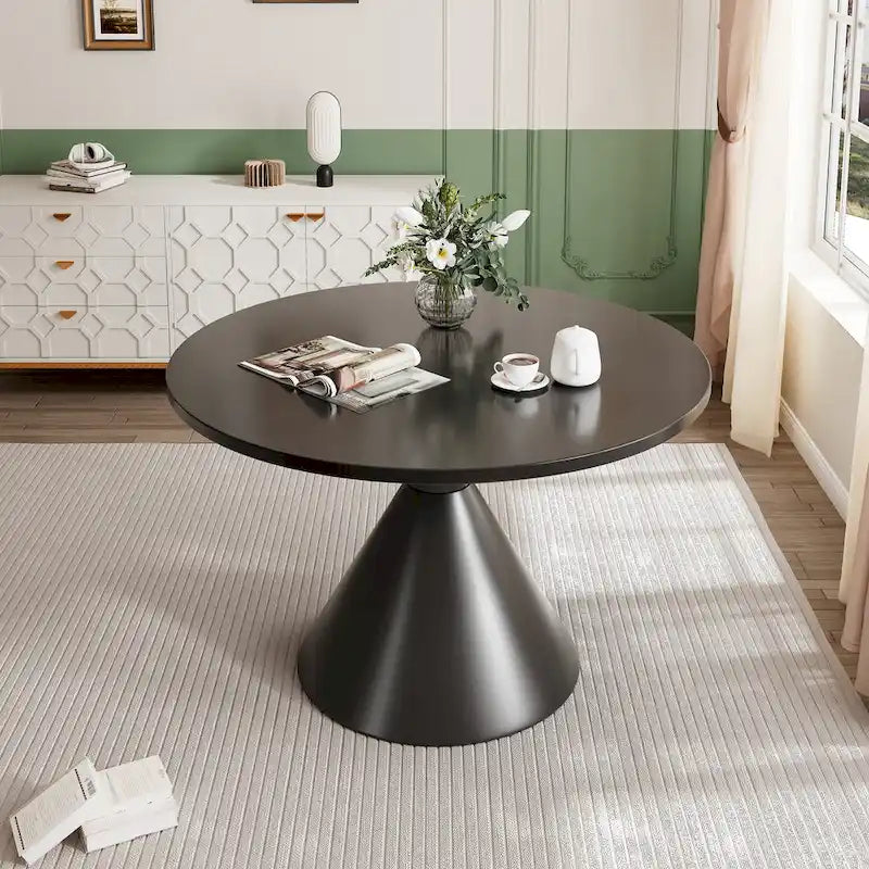 Round High Gloss Dining Table