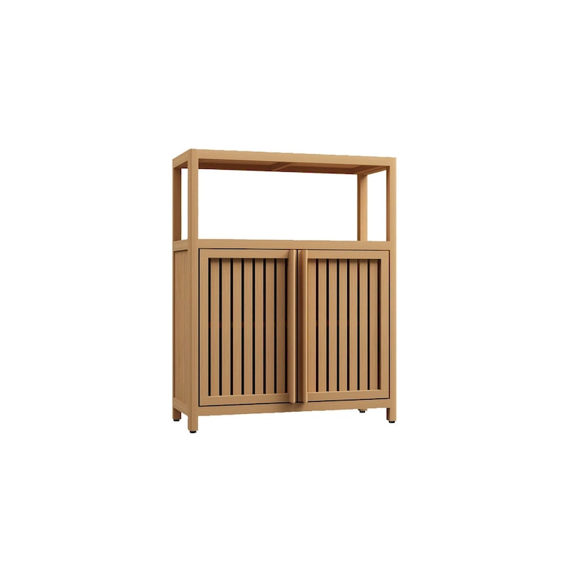 Large Capacity Bamboo Storage Cabinet Furniture
